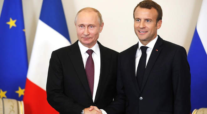 Putyin és Macron