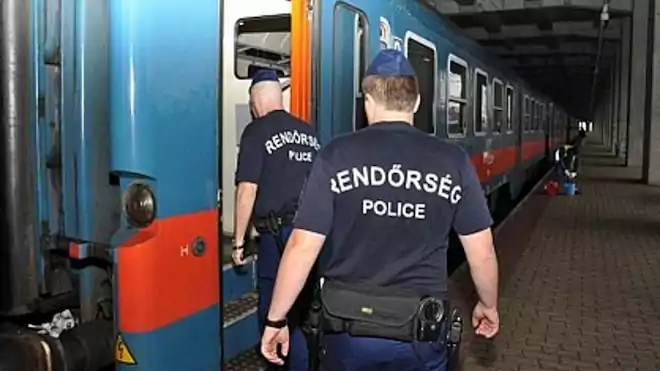 MÁV vasút rendőr