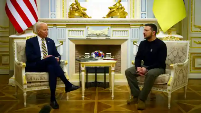 Joe Biden és Volodimir Zelenszkij