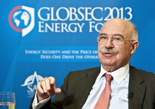 Martonyi János külügyminiszter a Globsec fórumon (forrás: MTI)