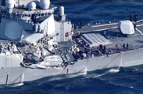 Holtan találták meg a Japán közelében szerencsétlenüll járt amerikai hadihajó eltűnt tengerészeit