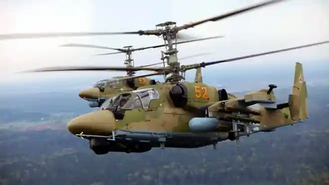 Kamov K-52 (Alligator) típusú harci helikopterek