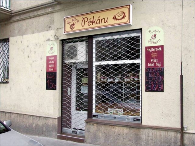 Detektív védőrács - Pékárú bolt